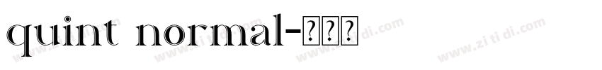 quint normal字体转换